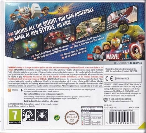 LEGO MARVEL Avengers - Nintendo 3DS Spil (B Grade) (Genbrug)